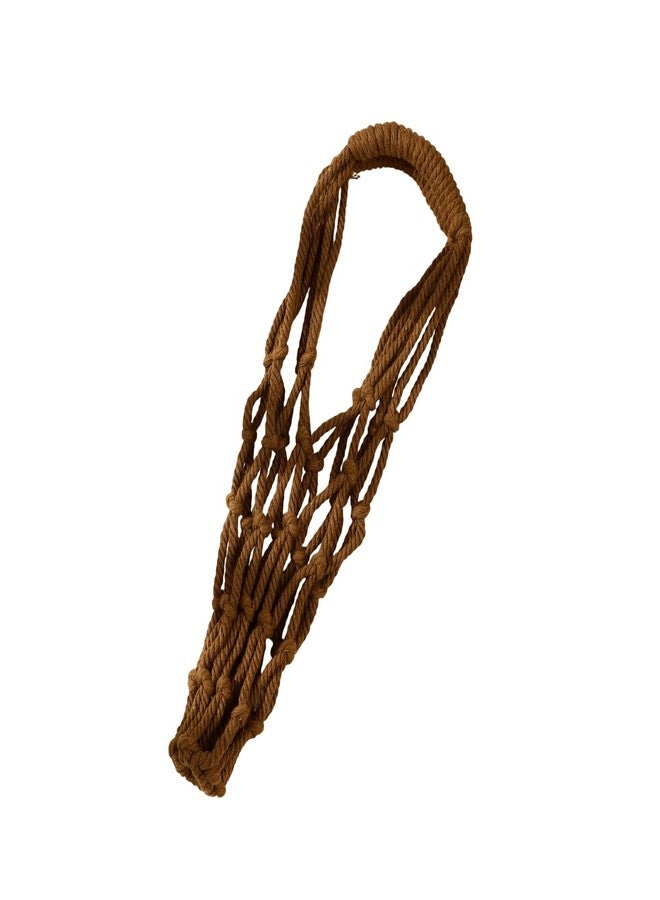 SALTY Macramé Bottle Holder Bag - Brown | Women’s Stylish Shoulder Handbag | Travel & Daily Use | Durable & Fashionable Purse | Lightweight Design Trendy Handbag - Image 1